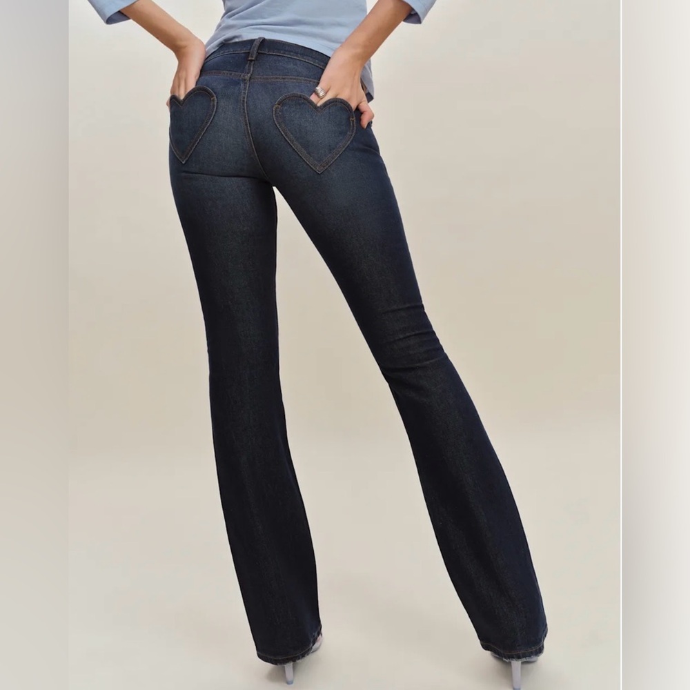 Reformation Kenny Low Rise Bootcut Jeans Blue - Size 24